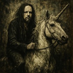 Jhonathan  Davis riding a unicorn Meme Template