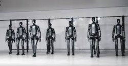 robots learning to walk Meme Template