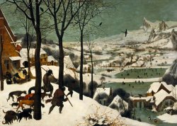 Pieter Bruegel the Elder, The Hunters in the Snow, 1565 Meme Template