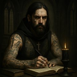 a theologian with lots of tattoos Meme Template