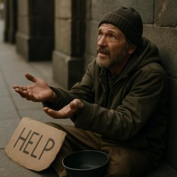 begging Meme Template