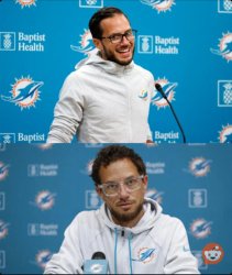 Mike McDaniel after 2-15 Meme Template