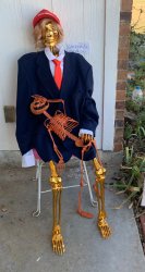 Halloween gold skeleton pumpkin demon Meme Template