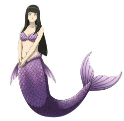 mermaid hinata Meme Template