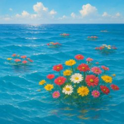 Flowers in the ocean Meme Template