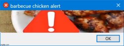 barbecue chicken alert Meme Template