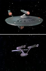 Star Trek TOS Enterprise yes/no Meme Template
