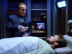 Star Trek Next Gen Dr. Berel & Riker Meme Template