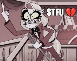 Charlie Morningstar STFU Meme (SYBAU Meme) Meme Template