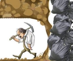 guy walking away from trash Meme Template