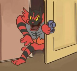 Creeping inciniroar Meme Template