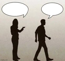 She said, He said Meme Template