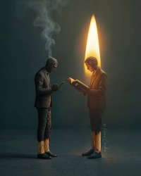 Light and darkness Meme Template