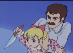 Knife scene from Chargeman Ken Meme Template