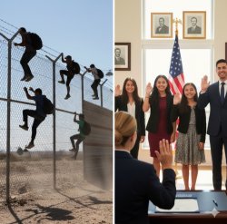 Illegal vs legal Meme Template