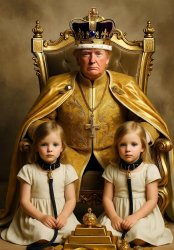 King Donald Trump golden girl slaves Meme Template