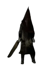 Pyramid Head from Smiling Friends Halloween Special Meme Template