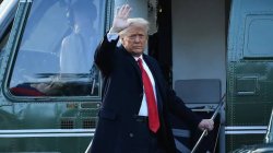 Trump leaves Meme Template