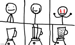 I Put My Eyes In Blender Meme Template