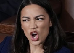 AOC meltdown Meme Template