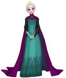 Queen Elsa (in her Coronation Gown) Meme Template