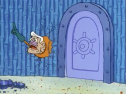 Mermaid Man Wall Meme Template