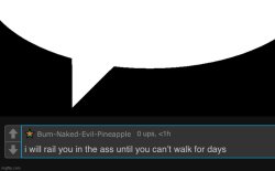 Bum-Naked-Evil-Pineapple speech bubble Meme Template