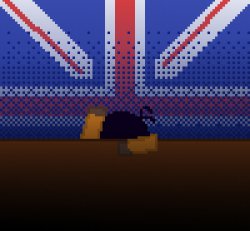 cant run away from the britishness Meme Template