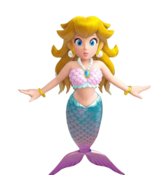 mermaid peach Meme Template