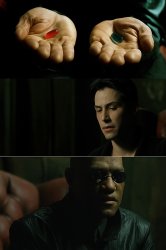 Matrix pills empty Meme Template