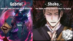 Gabriel and Shoko Announcement Temp Meme Template