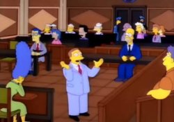 Simpsons trial Meme Template