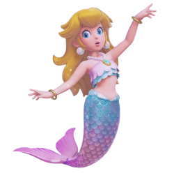 mermaid peach dancing Meme Template