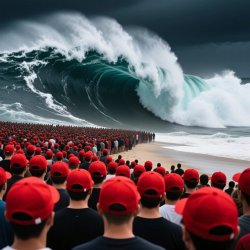 MAGA loses to the Blue Wave. Trumpism fades. Meme Template