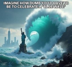 Democrat blue wave Meme Template