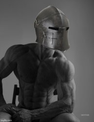 gigachad helmet Meme Template