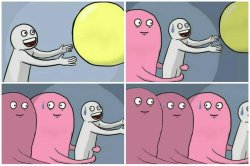 run away balloon 4 tiles Meme Template