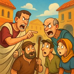 Flavius and Murellus yell at the commoners Meme Template