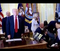 Standing trump Meme Template