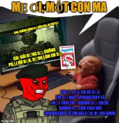 don't be scared, springtrap not jumpscare brother a angry Meme Template