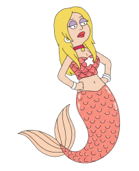 blonde mermaid Meme Template