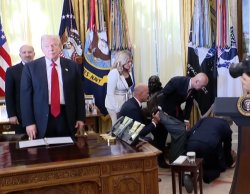 Trump Looks Away From Someone Needing Help Meme Template