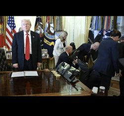 Trump Checked Out Meme Template