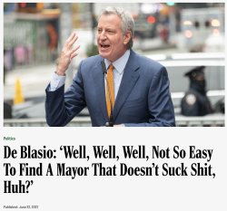 Bill De Blasio mayor Meme Template