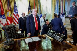 Donald Trump Goofy Oval Office Dazed and Confused Meme Template