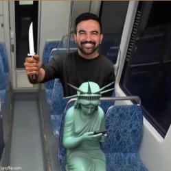 Zohran Mamdani mugger Meme Template