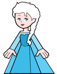 Snow Queen Elsa in Hero 108 Style Meme Template