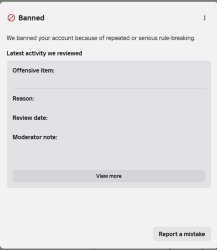 Banned from Roblox (Redesign) Meme Template