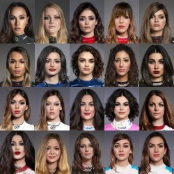 f1 female grid Meme Template