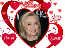 Hillary Heart Throb I'm so in Love Meme Template